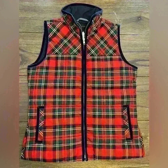 J. Crew Jackets & Blazers - NWT J. Crew Tartan Plaid Vest Womens size XS